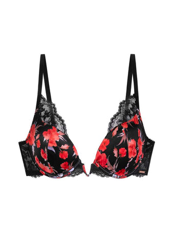 Soutien-gorge plongeant à fleurs Anahi