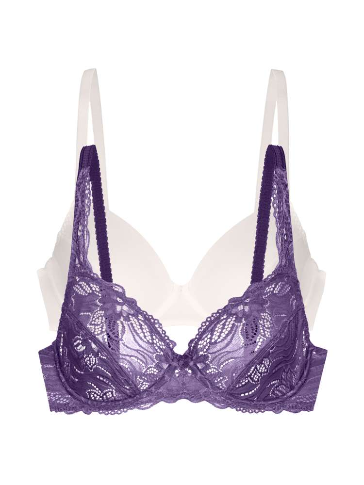 2 PACK ANGIE FULL CUP BRA