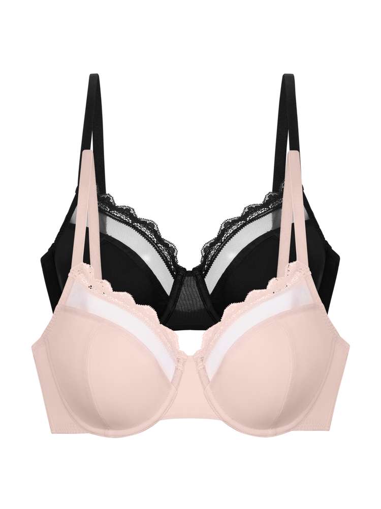2 PACK JANA FULL CUP BRA