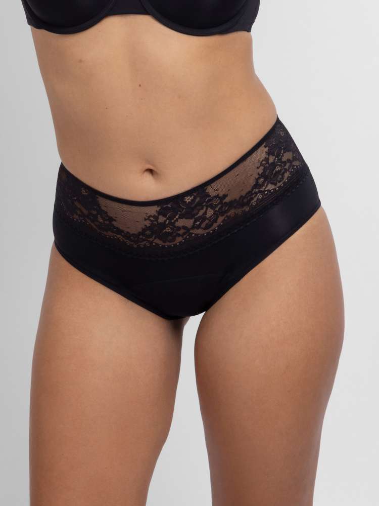 Lot de 2 culottes de règles midi dentelle