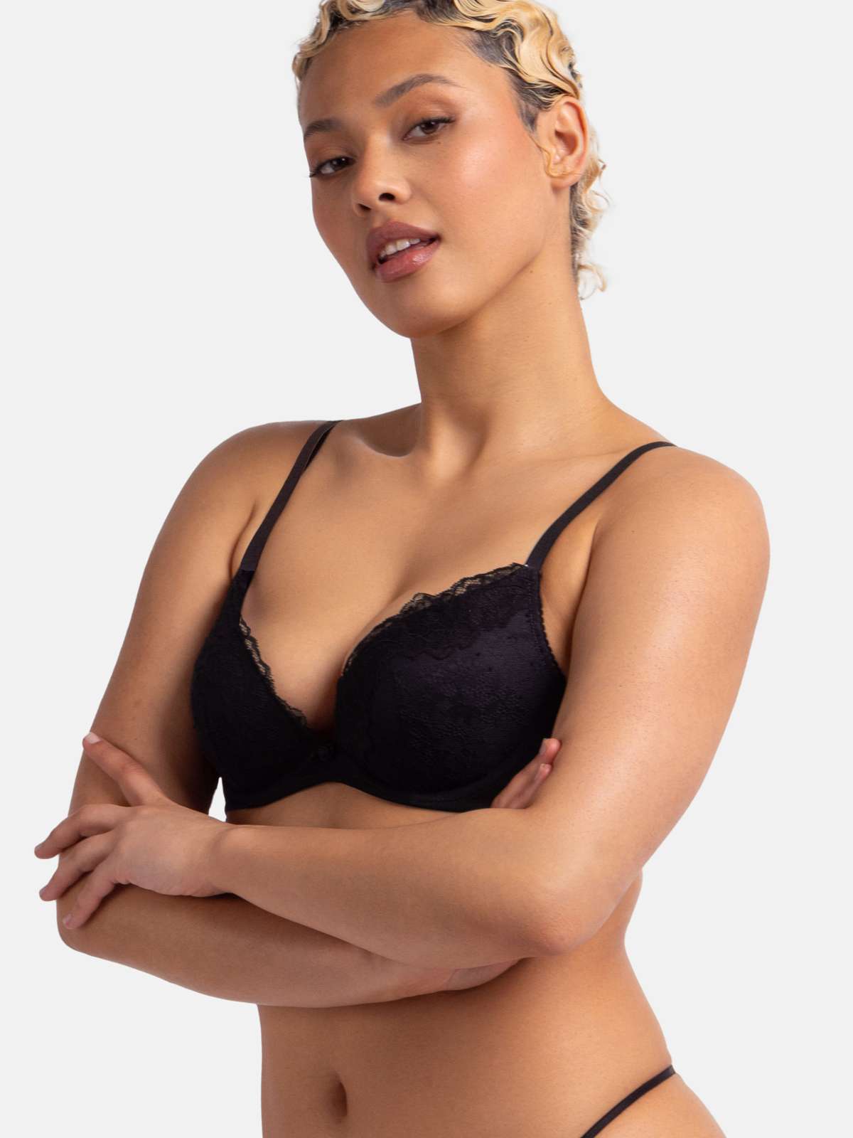 Origins Padded Push Up Plunge Bra