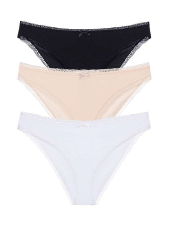 Lot de 3 culottes brésiliennes coton