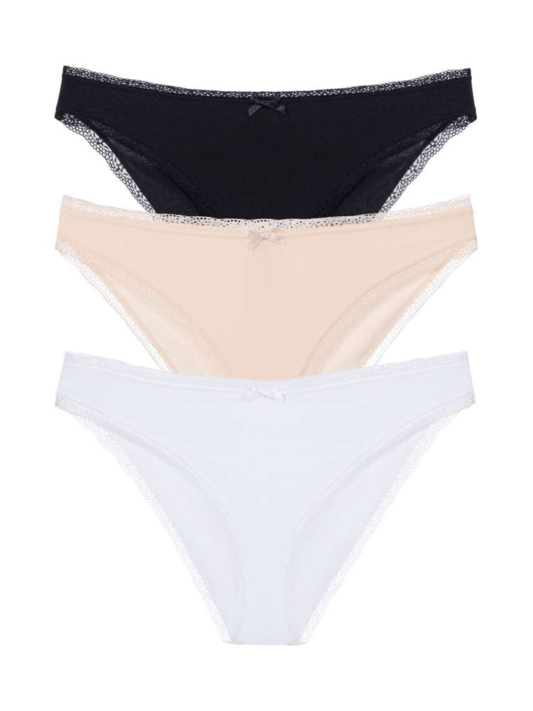 Lot de 3 culottes brésiliennes coton