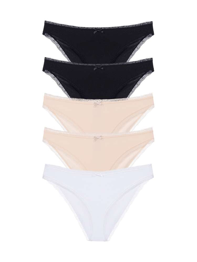 Lot de 5 culottes brésiliennes coton