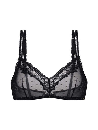 ORIGINS SHIMMER DOT MESH NON PADDED BRALETTE