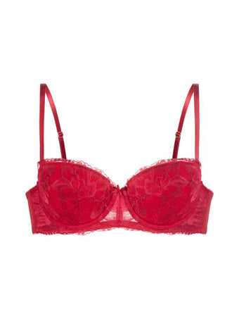 Soutien-gorge balconnet à coques dentelle