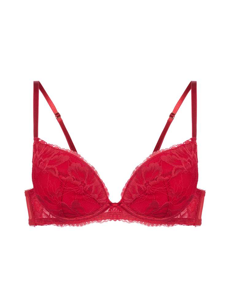 Soutien-gorge plongeant à coques dentelle