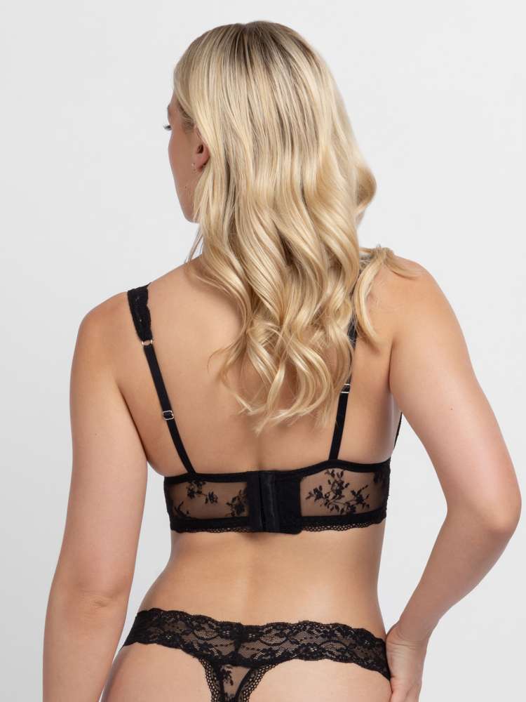 Lot de 2 brassières dentelle coques amovibles