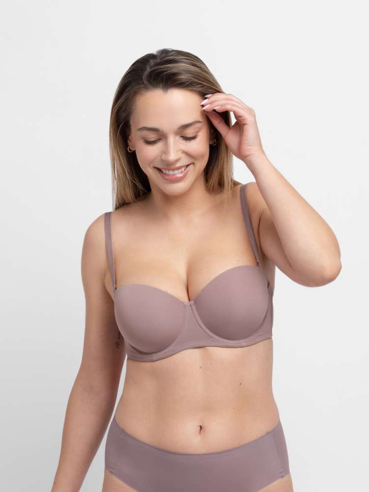 Soutien-gorge balconnette à coques