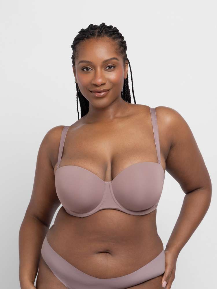 Soutien-gorge balconnette à coques