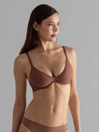 Soutien-gorge plongeant à coques