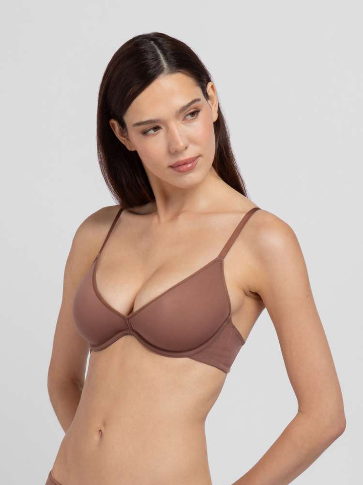 Soutien-gorge plongeant à coques