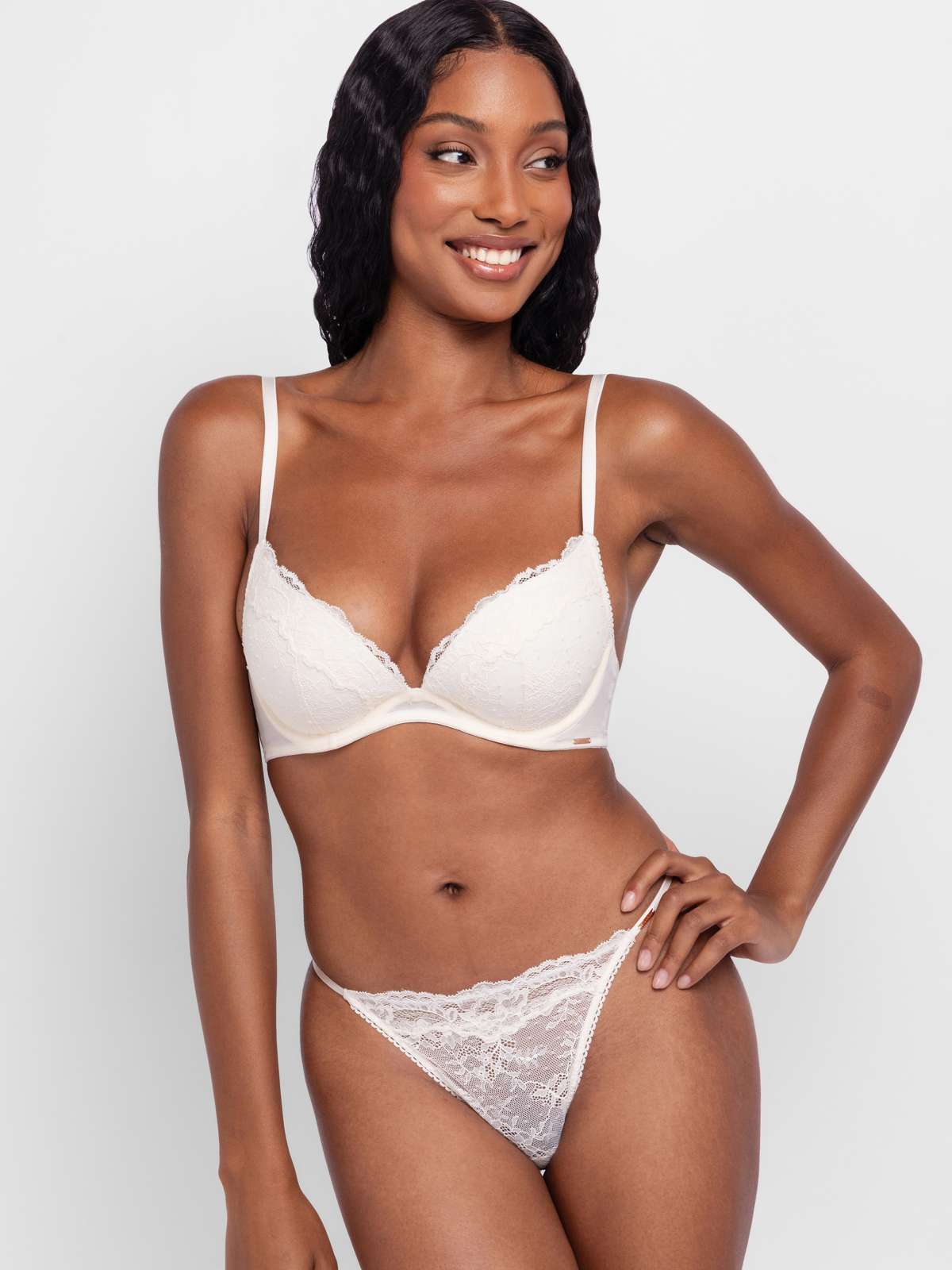 Origins Padded Push Up Plunge Bra