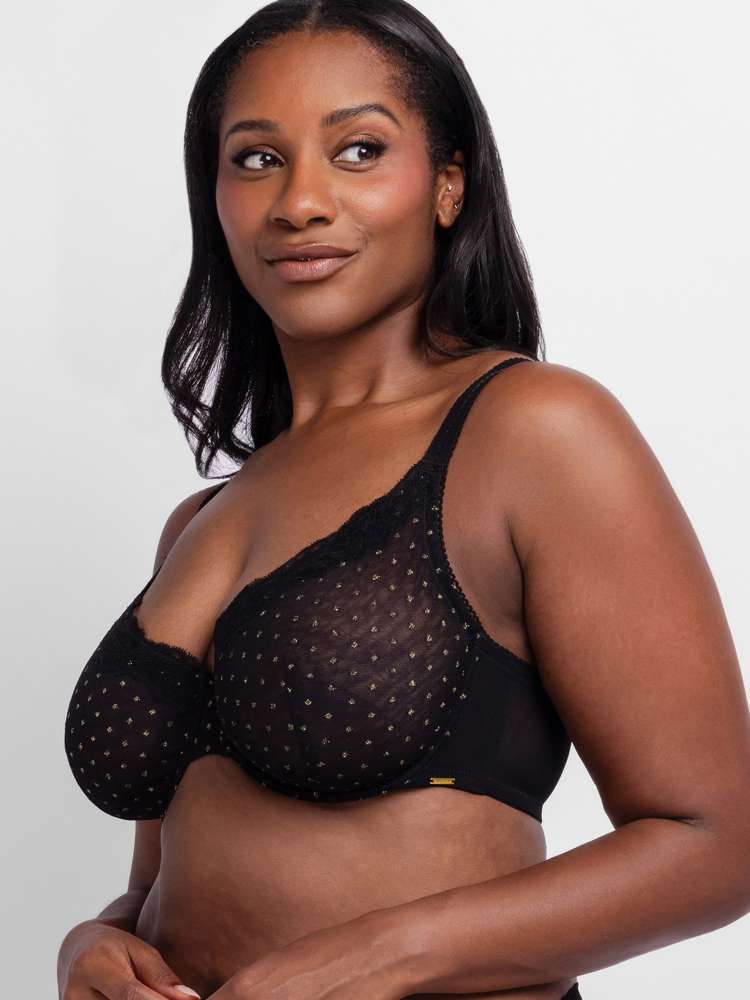 ORIGINS SHIMMER DOT MESH FULL CUP BRA