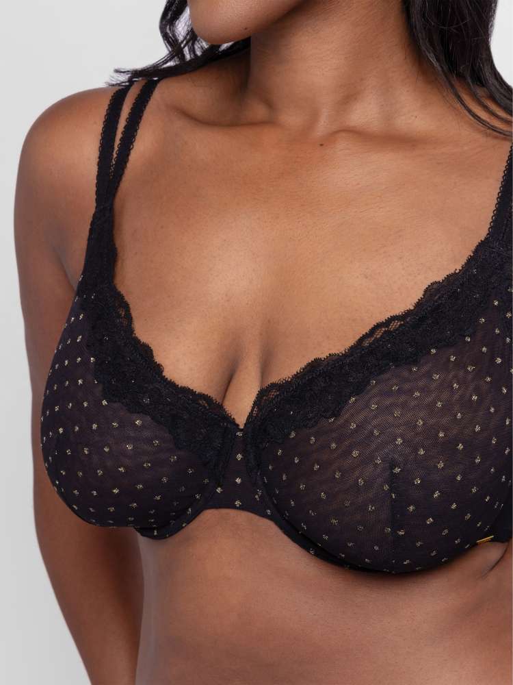 ORIGINS SHIMMER DOT MESH FULL CUP BRA
