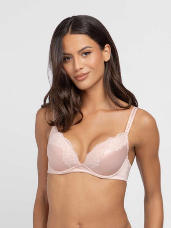 Microfiber Push Up Plunge Bra
