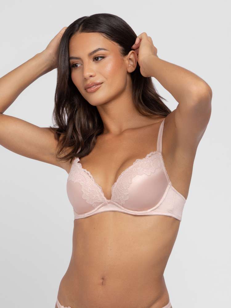 Microfiber Push Up Plunge Bra