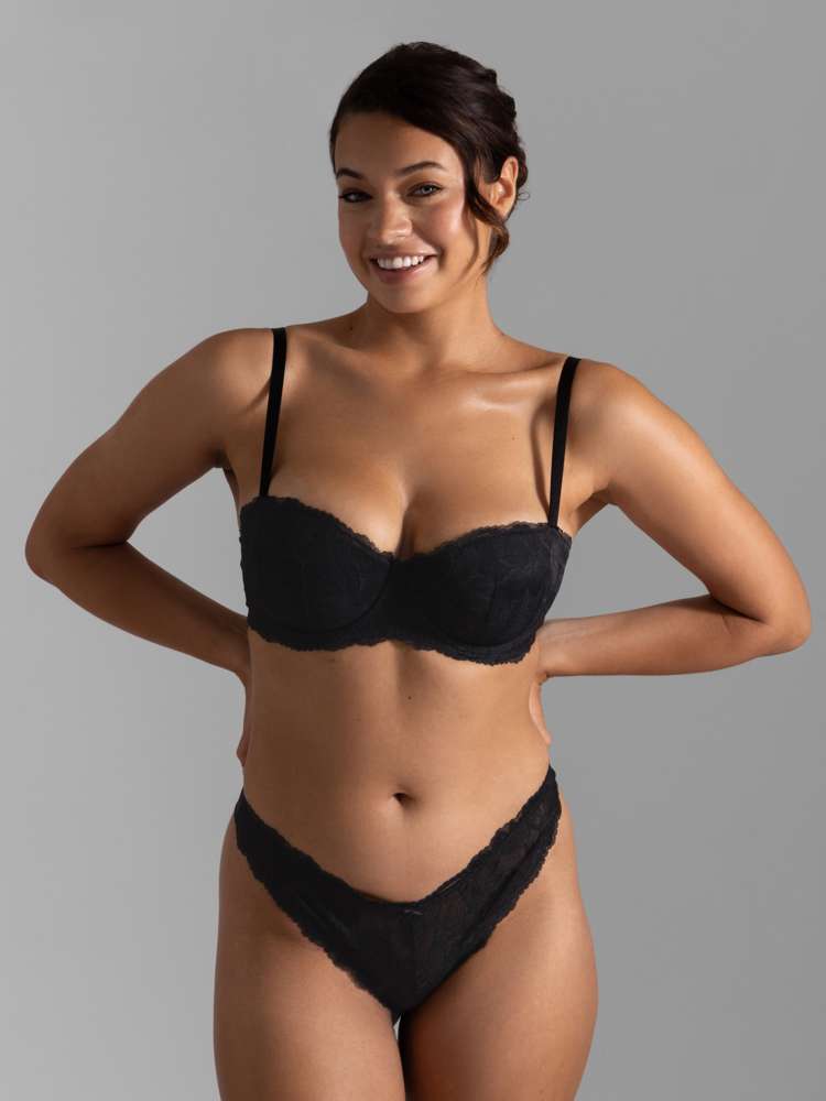 Soutien-gorge balconnet à coques dentelle