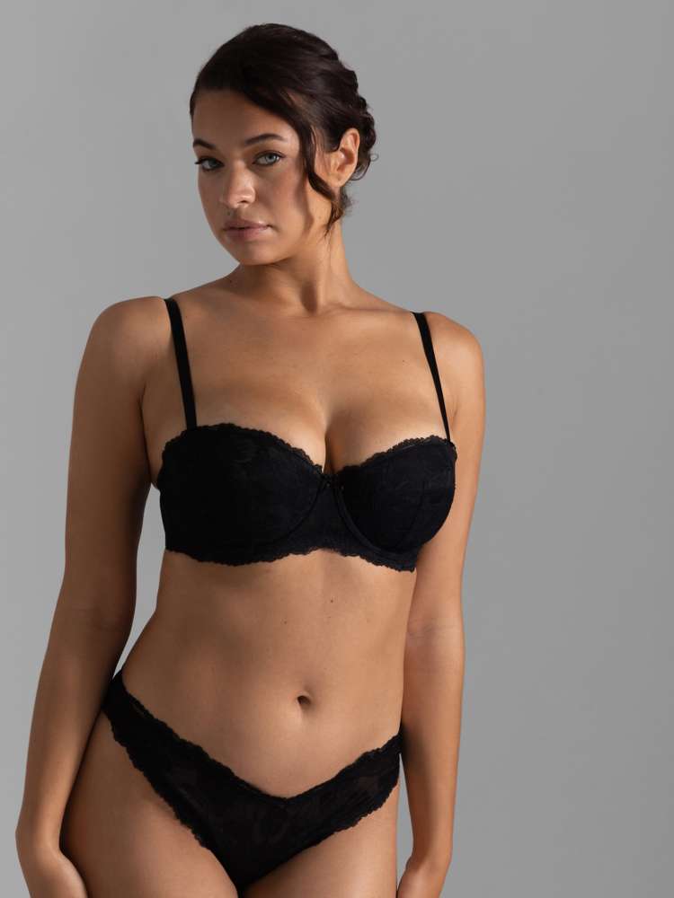 Soutien-gorge balconnet à coques dentelle