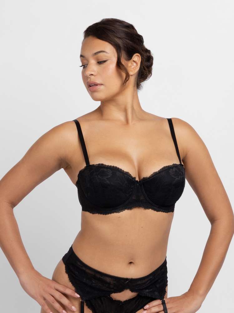 Soutien-gorge balconnet à coques dentelle