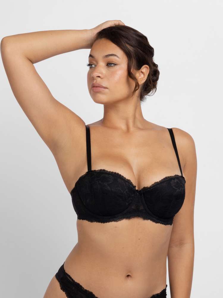 Soutien-gorge balconnet à coques dentelle