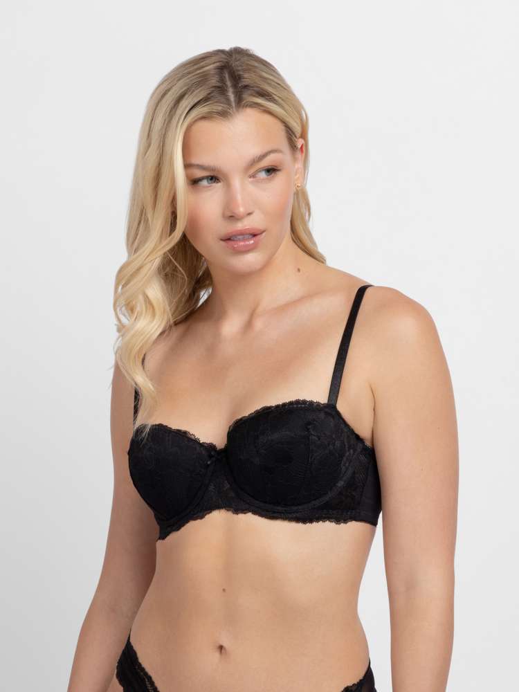 Soutien-gorge balconnet à coques dentelle