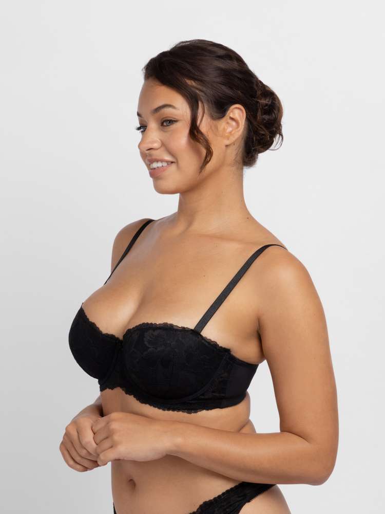 Soutien-gorge balconnet à coques dentelle