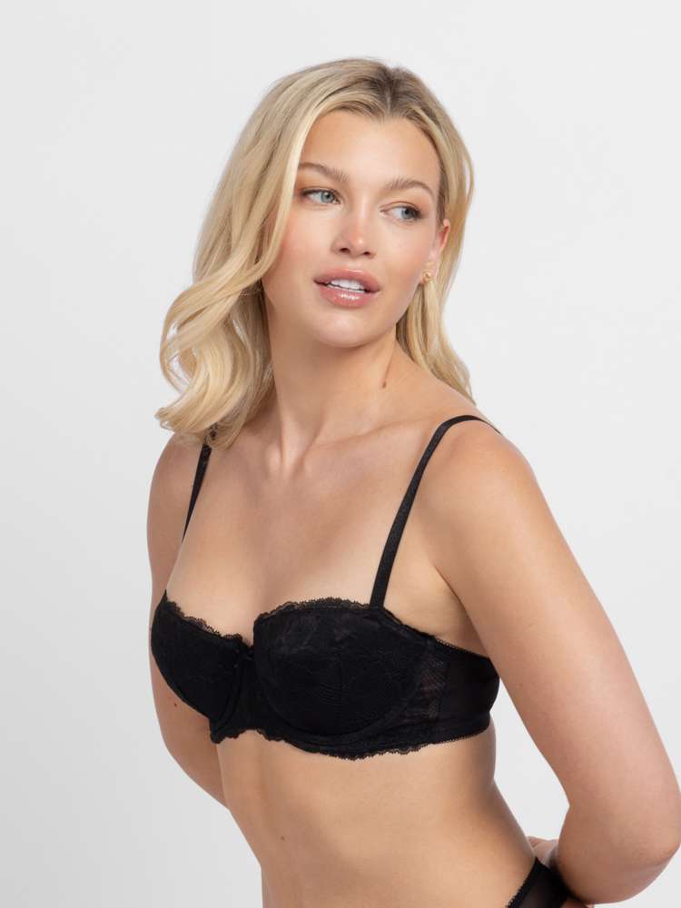 Soutien-gorge balconnet à coques dentelle