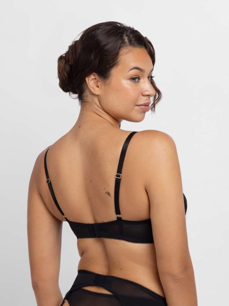 Soutien-gorge balconnet à coques dentelle