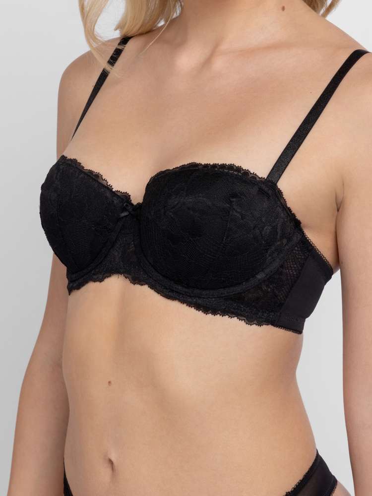 Soutien-gorge balconnet à coques dentelle