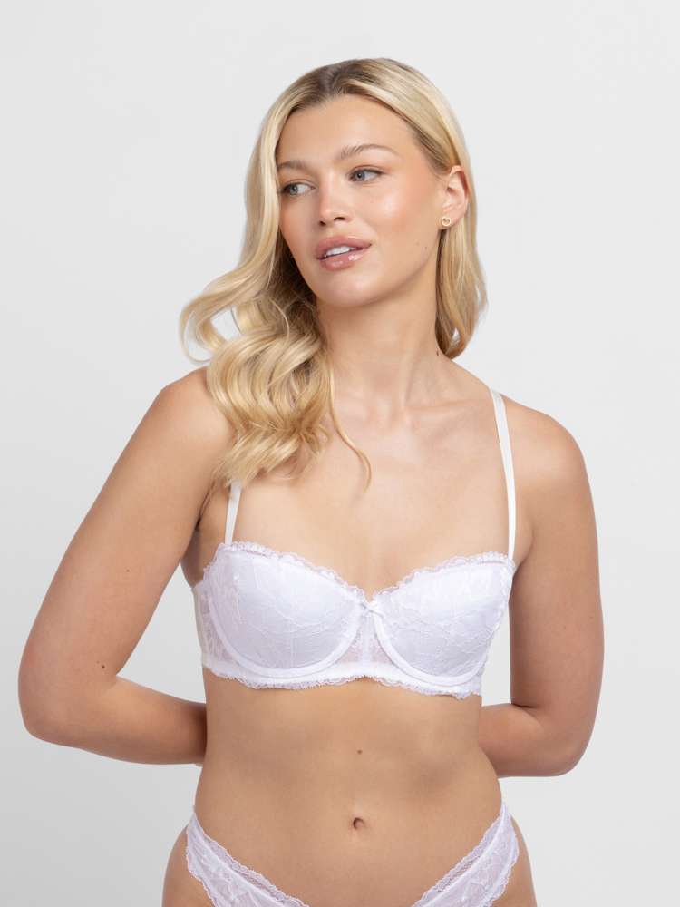 Soutien-gorge balconnet à coques dentelle