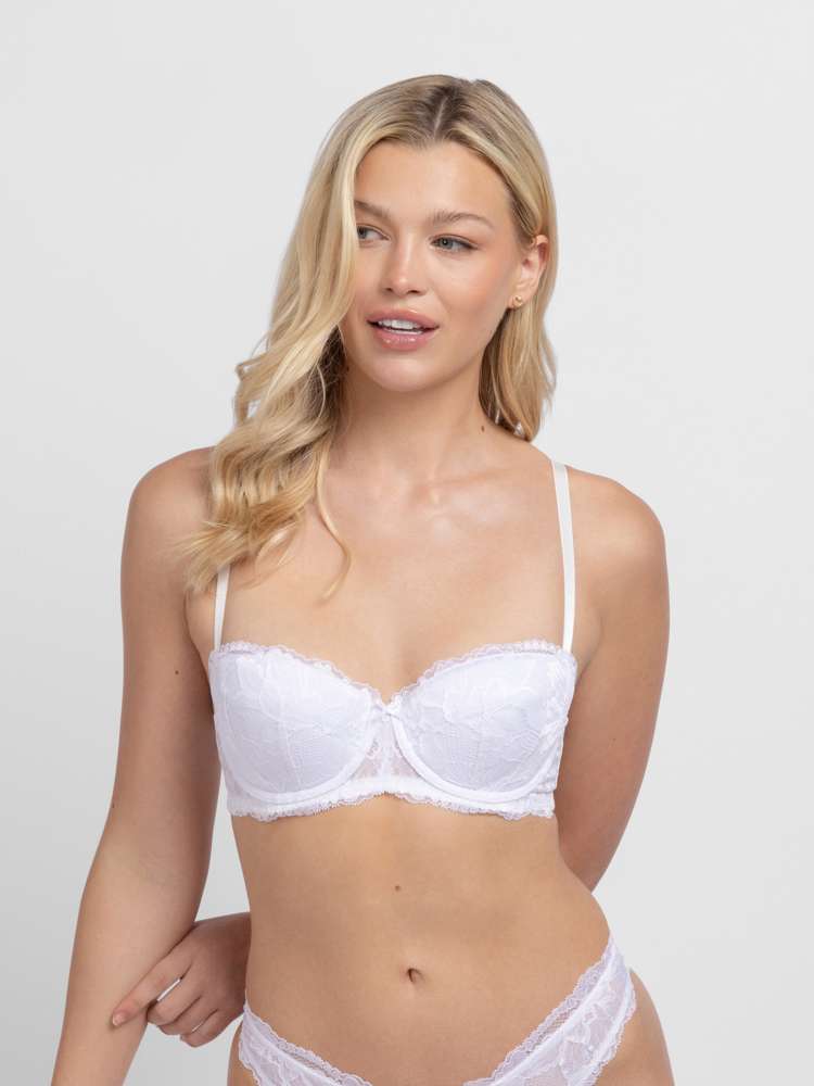 Soutien-gorge balconnet à coques dentelle