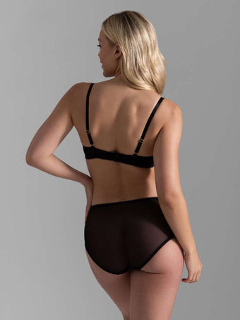 Soutien-gorge plongeant à coques dentelle