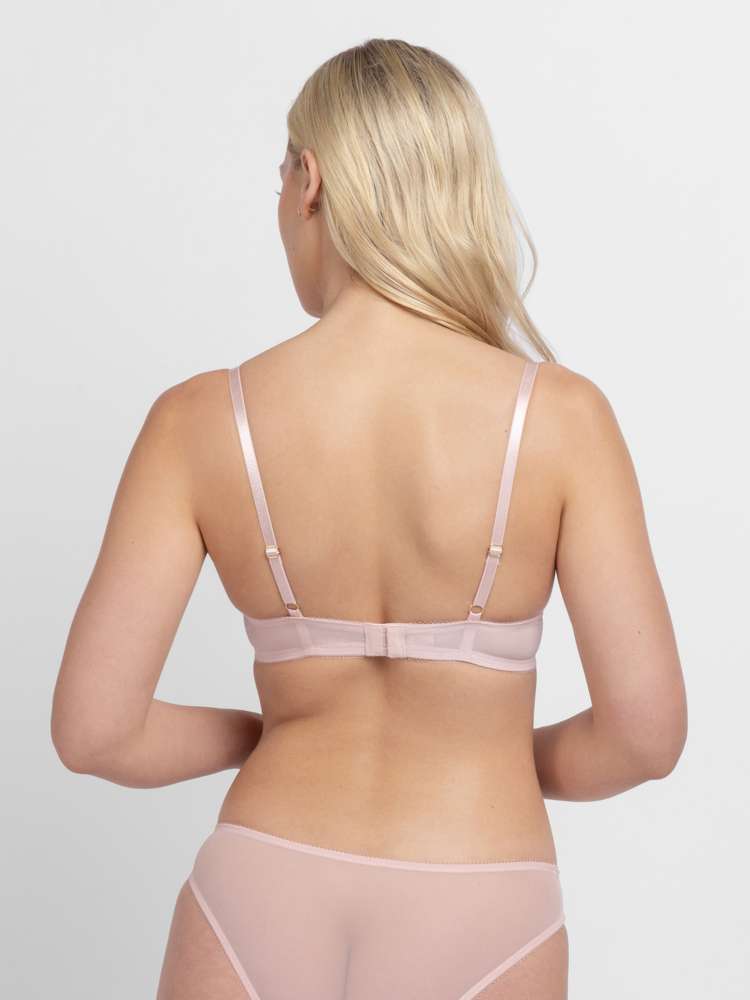 Soutien-gorge plongeant à coques dentelle