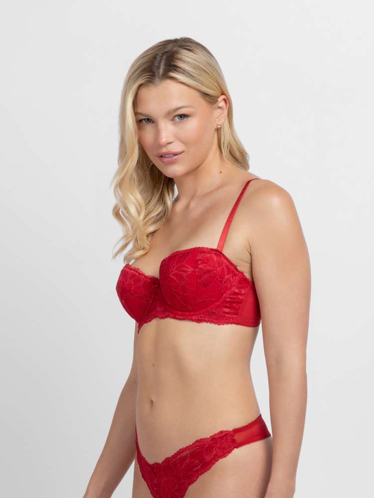 Soutien-gorge balconnet à coques dentelle