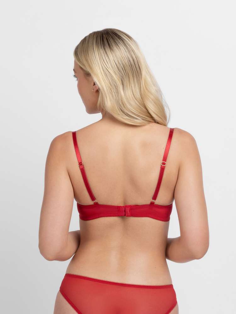 Soutien-gorge plongeant à coques dentelle