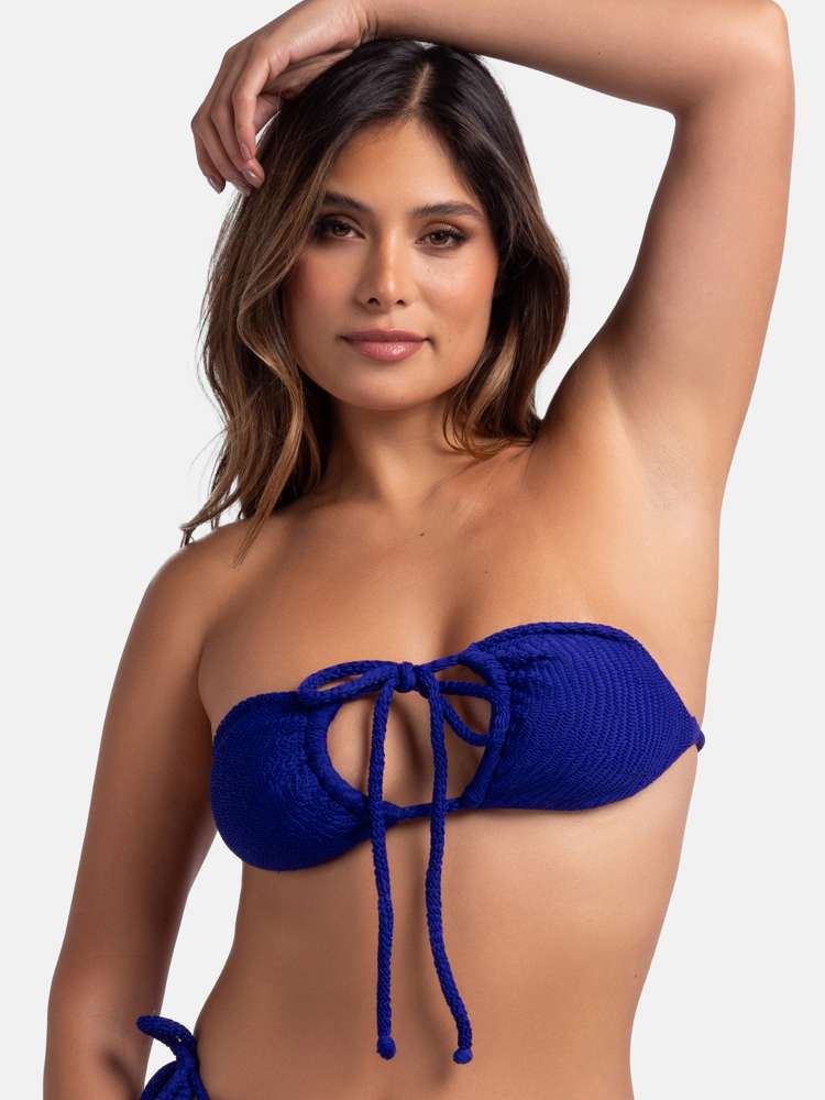 Haut de maillot triangle ondulé