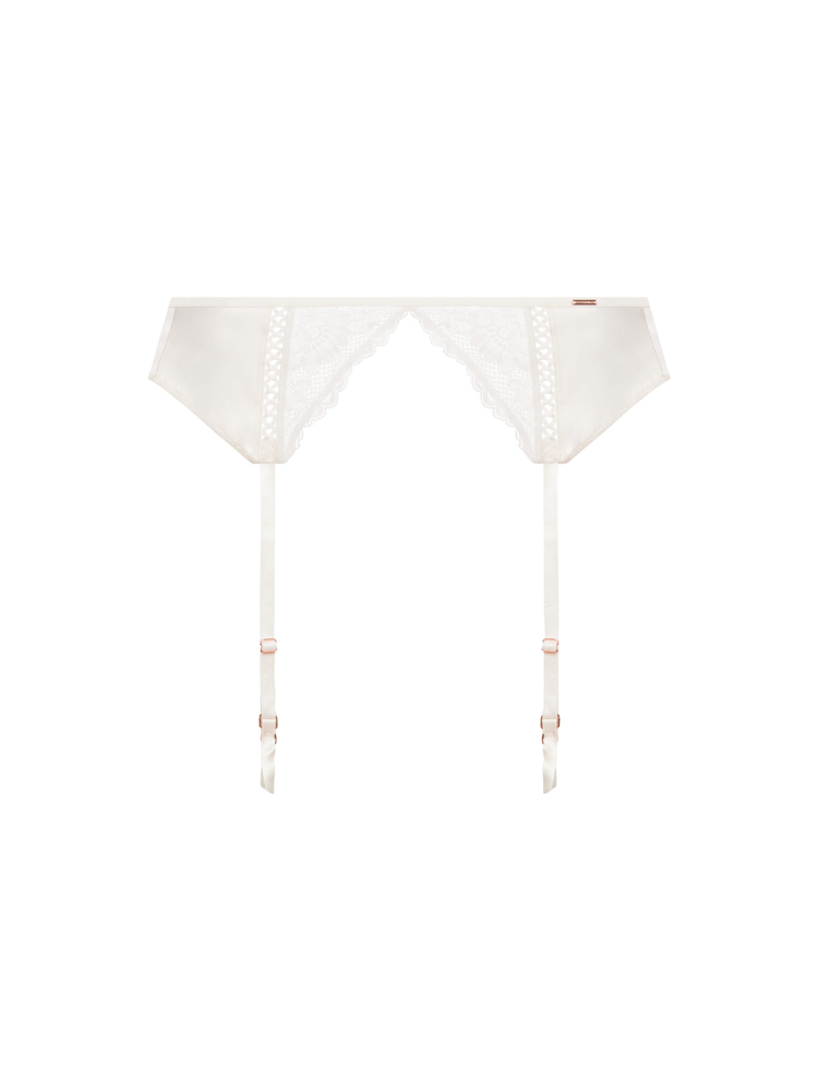 LYRA SATIN SUSPENDER BELT